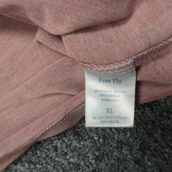 Free Fly Hoodie Men Large Red Performance Bamboo Lightweight Pullover Hiking - Picture 4 of 8